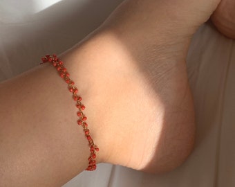 Waterproof Anklets • Stainless Steel Ankle Bracelets • Summer Jewellery • Beach • Anklets • Chain Jewellery • Stack Layers • Beads