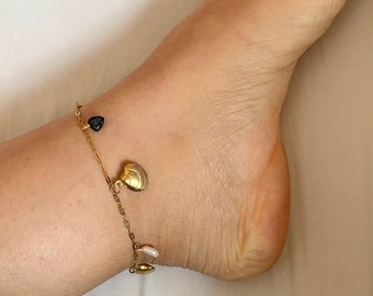 Waterproof Anklets • Stainless Steel Ankle Bracelets • Summer Jewellery • Beach • Anklets • Chain Jewellery • Charms • Gold Jewellery