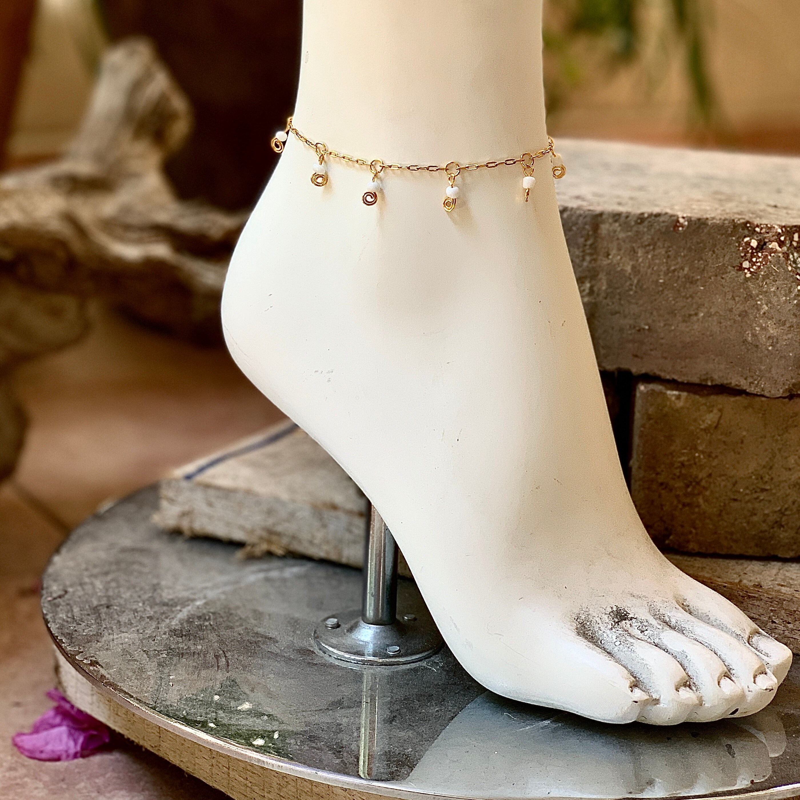 Waterproof Anklets Stainless Steel Anklet Bracelets Summer Etsy