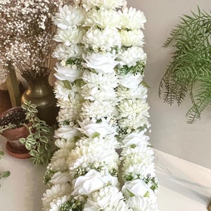 Floral garlands / faux garlands / floral mala / Mendhi / haldi / floral jewelry / flower jewelry