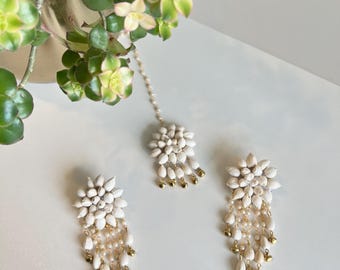 Conjunto floral Rhea - Joyería india y pakistaní - Joyería tradicional Desi