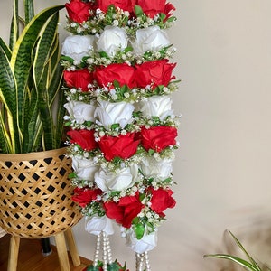 Floral garlands / faux garlands / floral mala / Mendhi / haldi / floral jewelry / flower jewelry / wedding mala  / flower garlands /