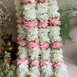 Floral garlands / faux garlands / floral mala / Mendhi / haldi / floral jewelry / flower jewelry