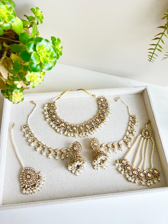 Aashvi Bridal Necklace & Earrings Set – Indian Pakistani  display picture 3