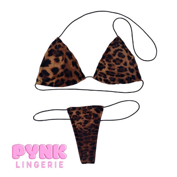 Leopard Microkini | Stripper Clothes, Exotic Dancewear, String Microkini , Stripper Outfit