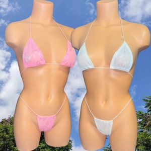 Butterfly Mesh String Sets | Microkini | Exotic Dancewear | Stripper Outfits | String Stripper Bikini |