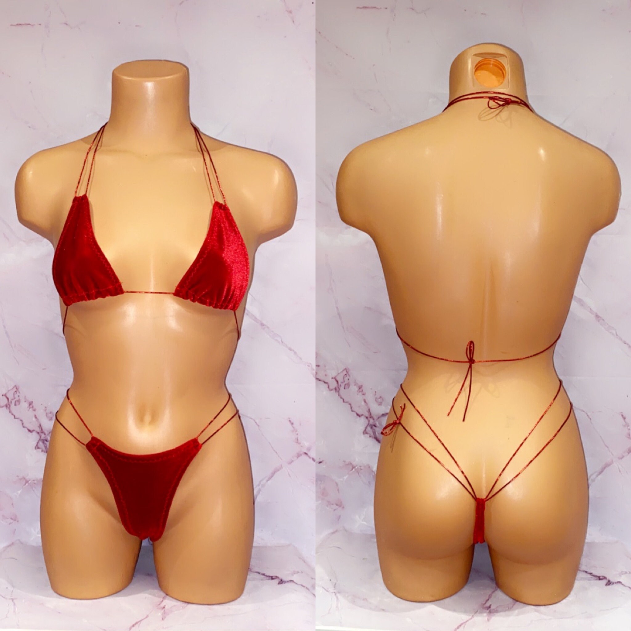 Velvet String Sets Stripper Clothes Exotic Dancewear - Etsy Denmark