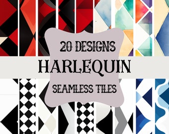 HARLEQUIN Mosaics, Digital Graphic, Large Harlequin Designs,  Skin, Wall Paper, Scrapbook paper, Phone Case, Phone Wall Paper, Tumbler, More