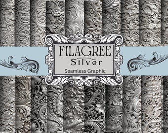 Seamless Wallpaper, Tile, Silver Etching Flourish, Western Tooling, Unique Design for Tumblers, Mugs .png .jpg