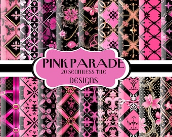 SEAMLESS Digital Images, Pink Patterns, Glorious Designs, Decoupage Projects, iPhone Wallpaper, DTF Creations, Tumbler Sublimation