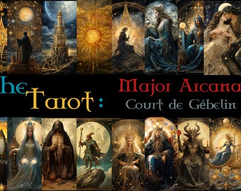 Tarot Card Celestial Design 22 Major Arcana Names Bonus Ten Card Back Designs