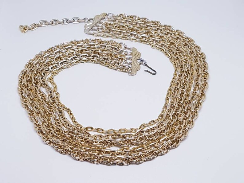 Gold Ton Acryl Blume Kette Halskette