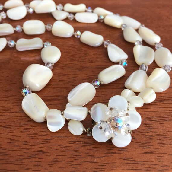 Rare Elsa Schiaparelli mother of pearl two strands