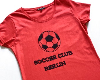 T-SHIRT FOOTBALL, red (size: M)