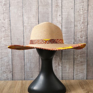 Capeline Kiny, Wax swallow yellow, Capeline straw, Capeline jute, Hat wax, Hat woman, Accessory woman, Accessory wax, Fabric wax
