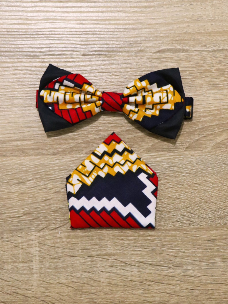 Wax batik red wax accessories Slim knot wax knot wax butterfly knot handkerchief African knot wax fabric men/'s accessories