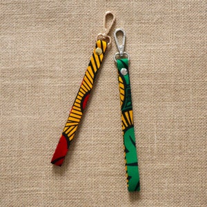 Bag strap, Wax flowers, Wax strap, Strap for pouch, Fabric strap, Customizable, Key ring, Wax fabric, Wax print