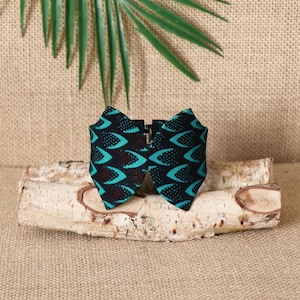 Butterfly cuff, Wax turquoise scales, African bracelet, Wax bracelet, Green bracelet, African jewel, Women's jewel, African fabric