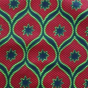 African fabric, Wax Congress red, 45cm coupon, red fabric, wax fabric, wax print, African print, wax loincloth, African loincloth
