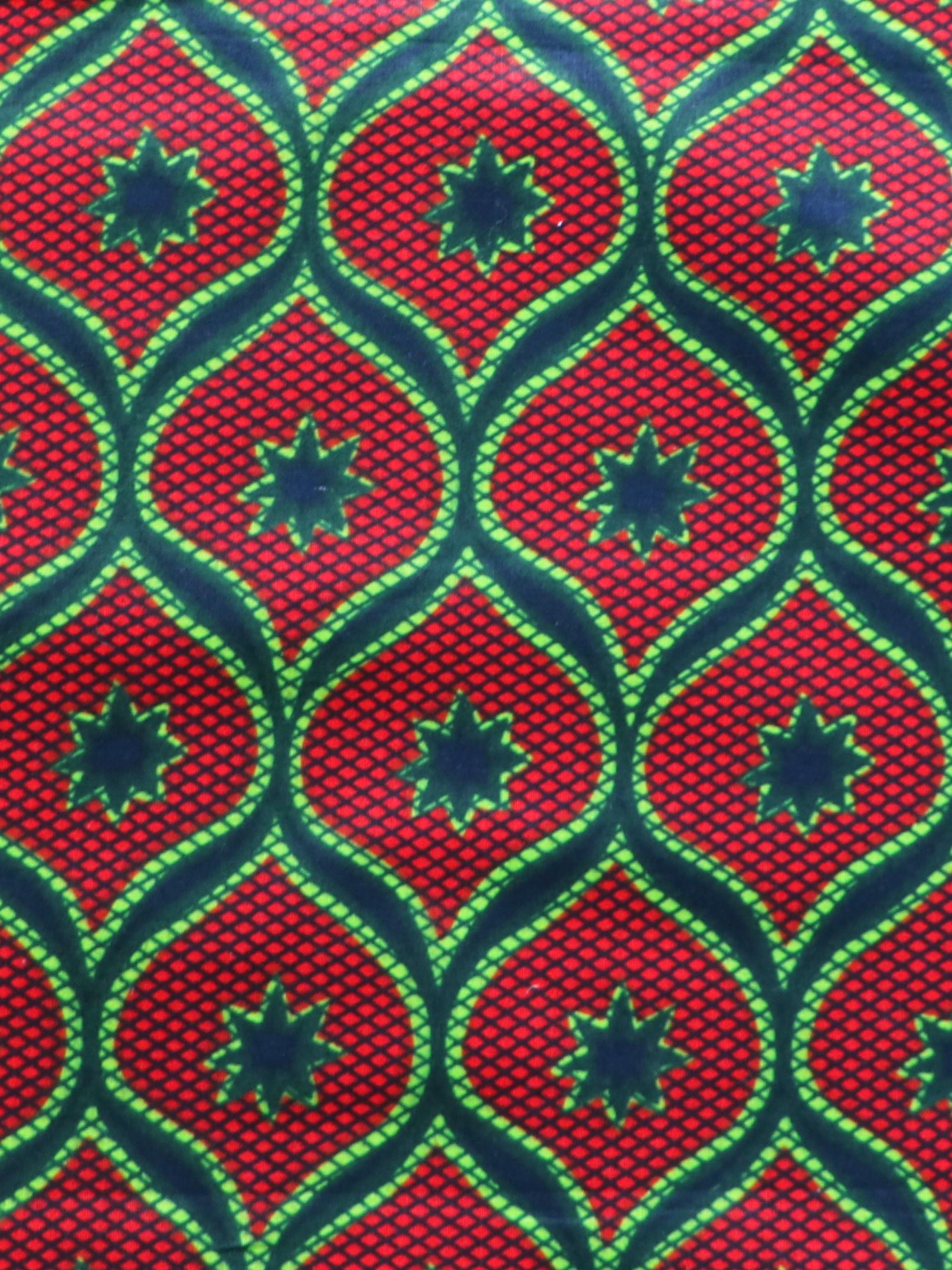 Tissue Rouge Tissu africain, Wax Congrès rouge, Coupon 45cm, Tissu rouge, Tissu wax ...