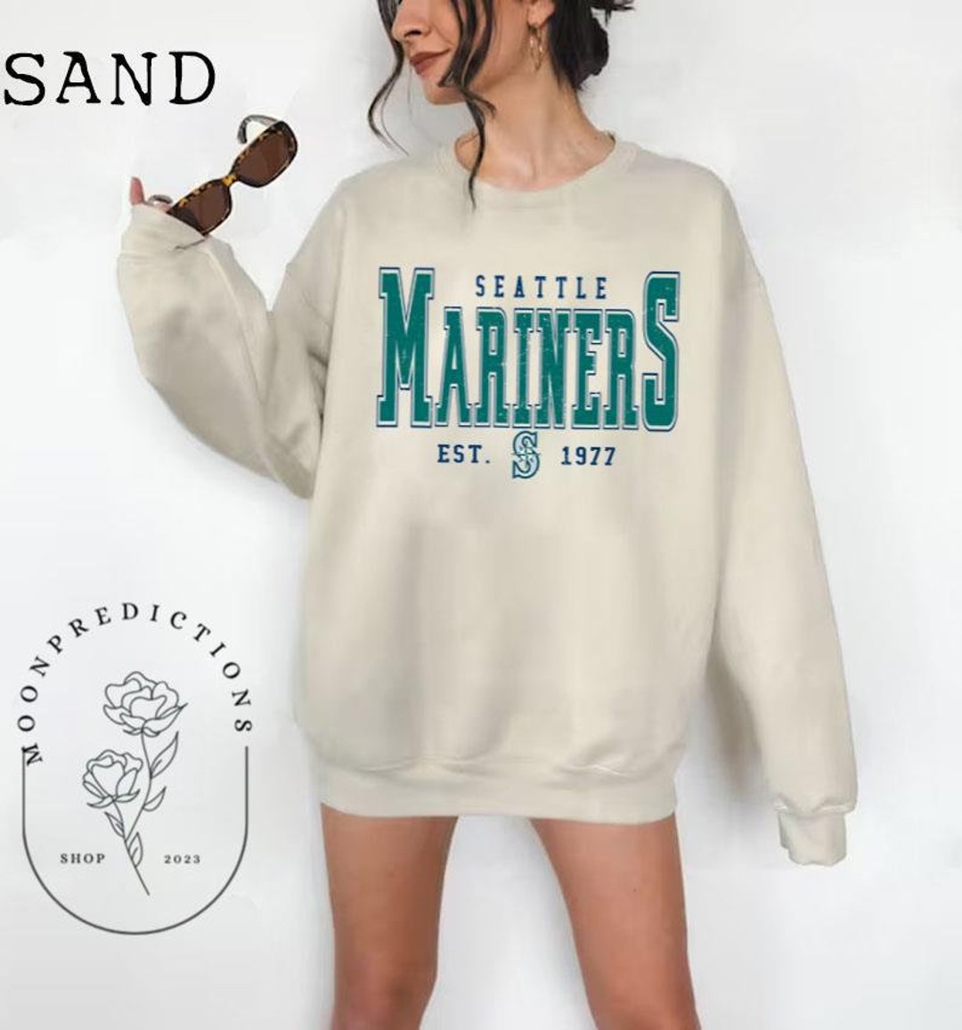 Vintage Seattle Mariner Crewneck Sweatshirt / Tshirt, Mariners EST