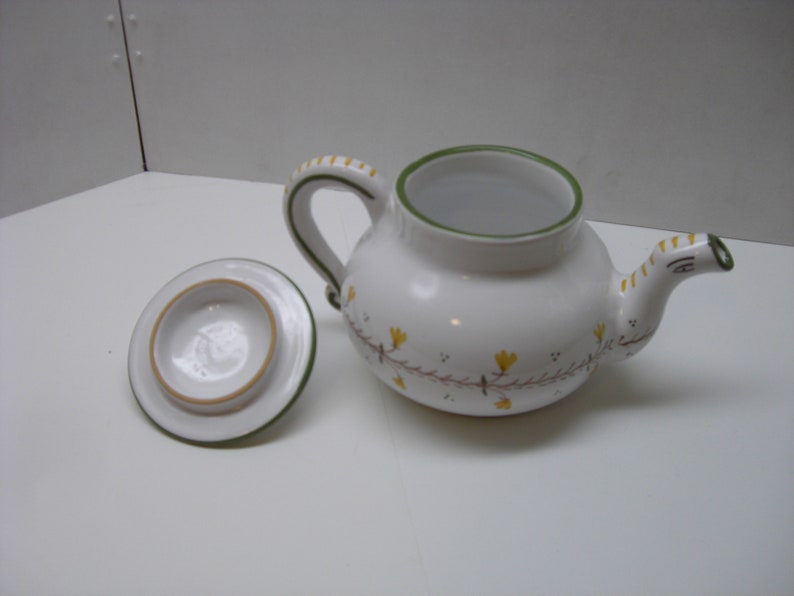 Hand Painted Teapot Made in Italy Etsy