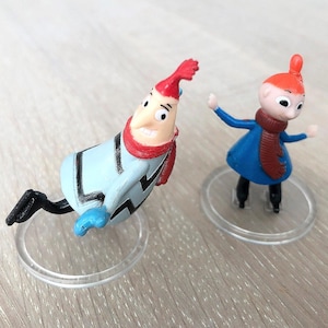 Vintage Moomin Figurine: Mymble and Friend Ice Skating