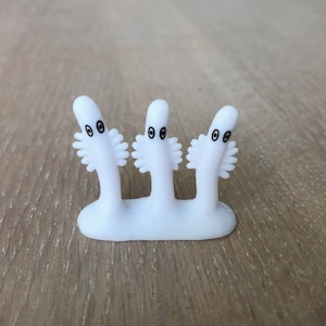 Hattifatteners figurines from Moomin Characters, 90s vintage toys, Kawaii mini figures