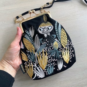 Little My bag, sac Kawaii Moomin par Martinex, sac à main brodé à bandoulière avec bandoulière amovible, originaire de Finlande