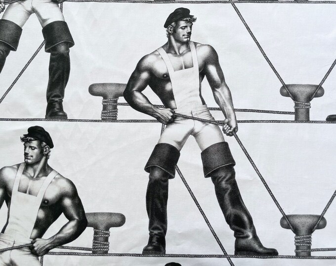 Housse De Coussin Tom Of Finland Blue Squad Finlayson | Taie D'oreiller Satin Coton 50x60cm