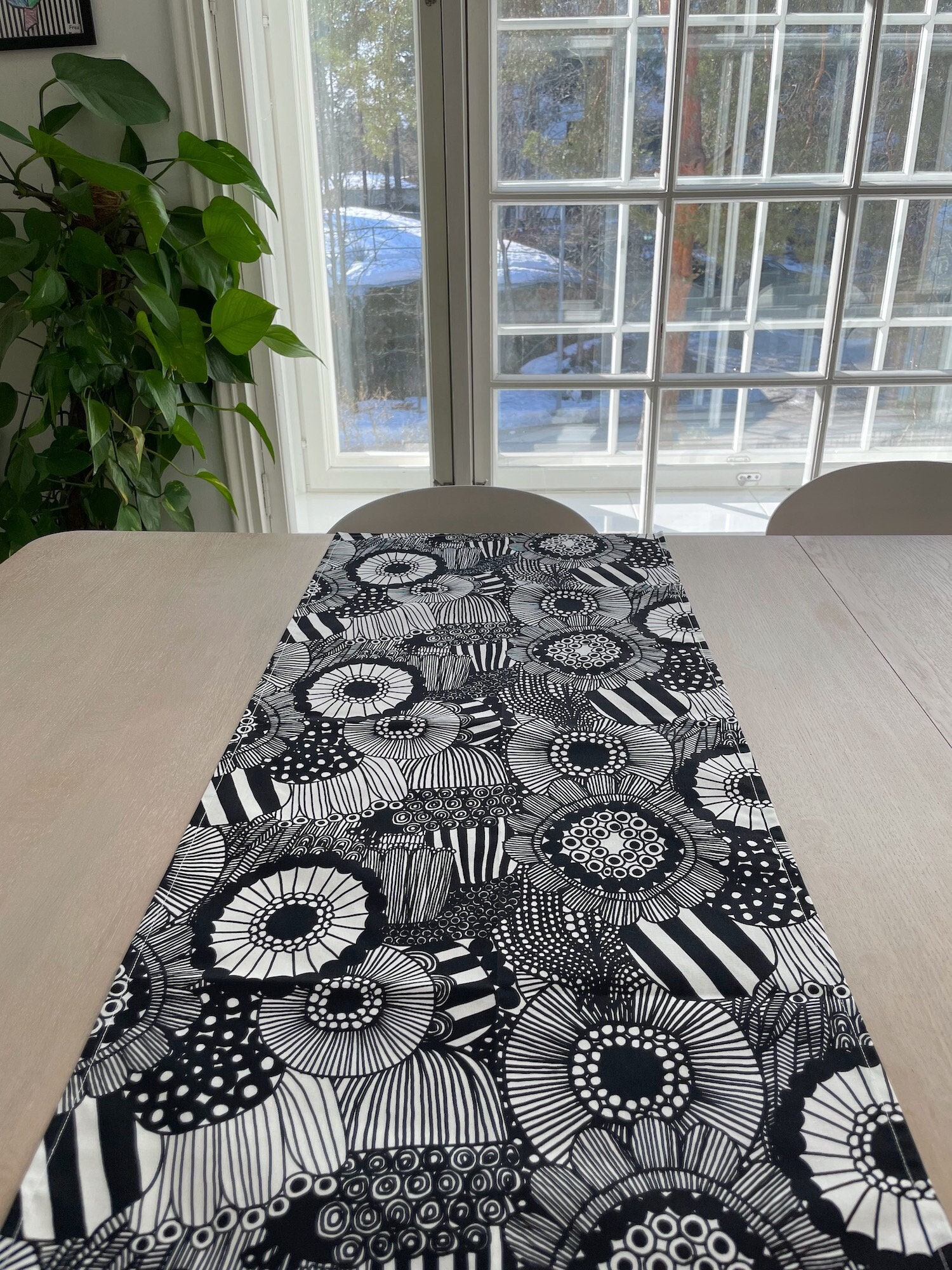 musicus Helaas Ashley Furman Marimekko Fabric Table Runner Handmade Small Tablecloth - Etsy