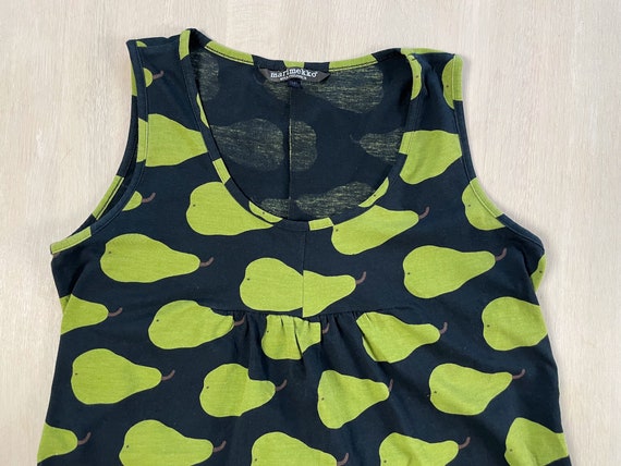 MARIMEKKO Vintage T Shirt, Pear Print Top, Funky … - image 8