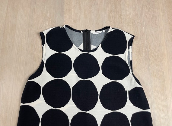 Vintage Marimekko Kivet Shirt, Sleeveless Geometr… - image 2