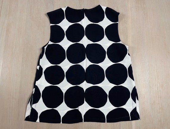 Vintage Marimekko Kivet Shirt, Sleeveless Geometr… - image 6
