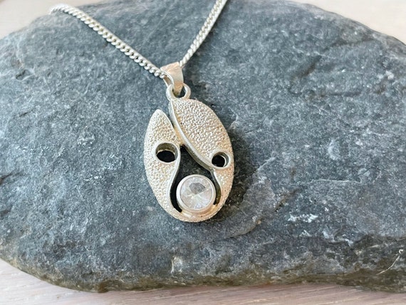 Karl Laine sterling silver necklace with Rock Cry… - image 6