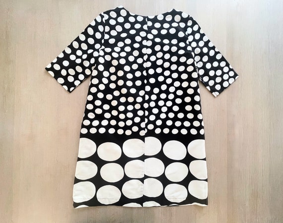 Marimekko Vintage Dress, Polka Dot Shift Dress, B… - image 9