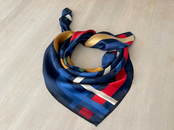 Colorful Marja Kurki Silk Scarf, Finnish Designer… - image 7