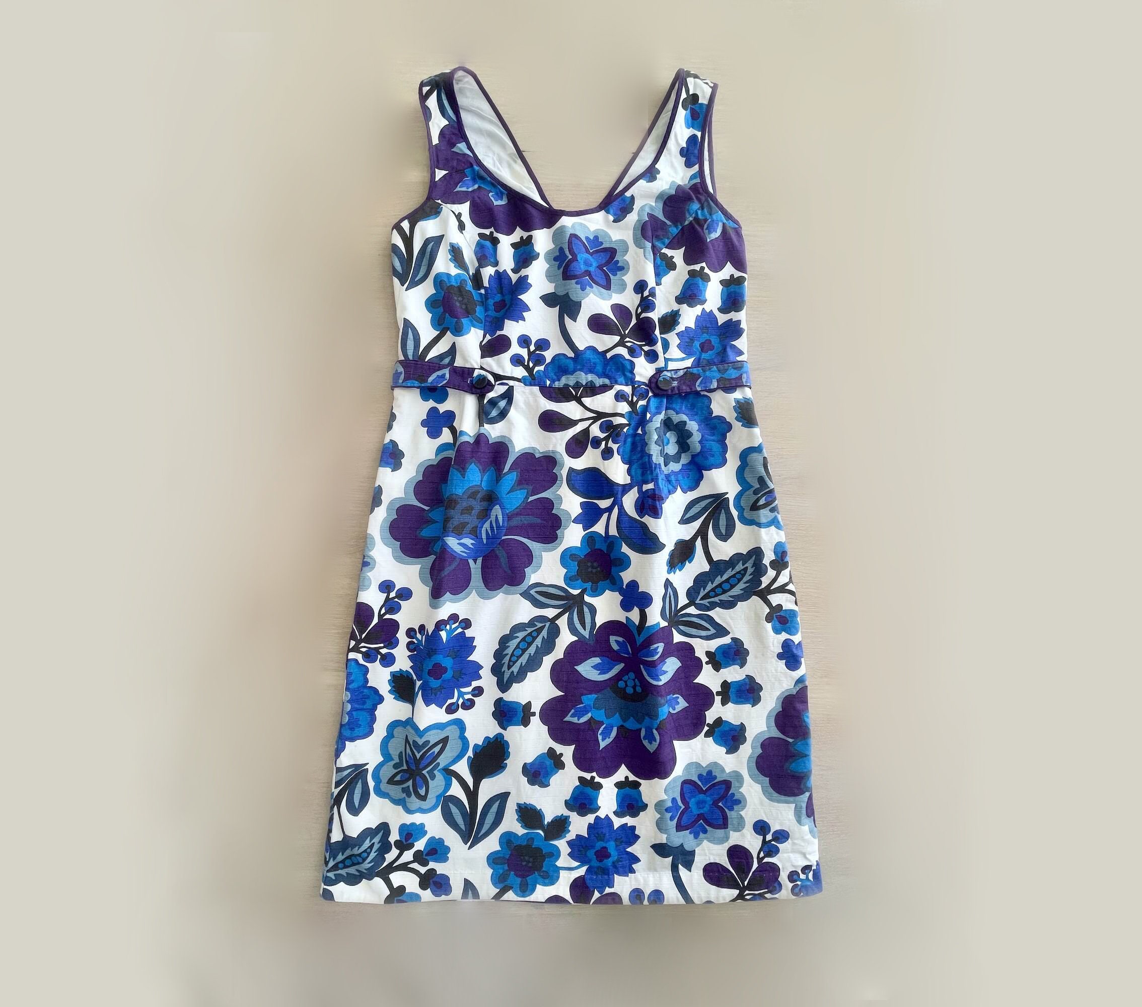 boden blue floral dress Empire Poplin Occasion Dress-Aurora Blue, Ornamental Charm