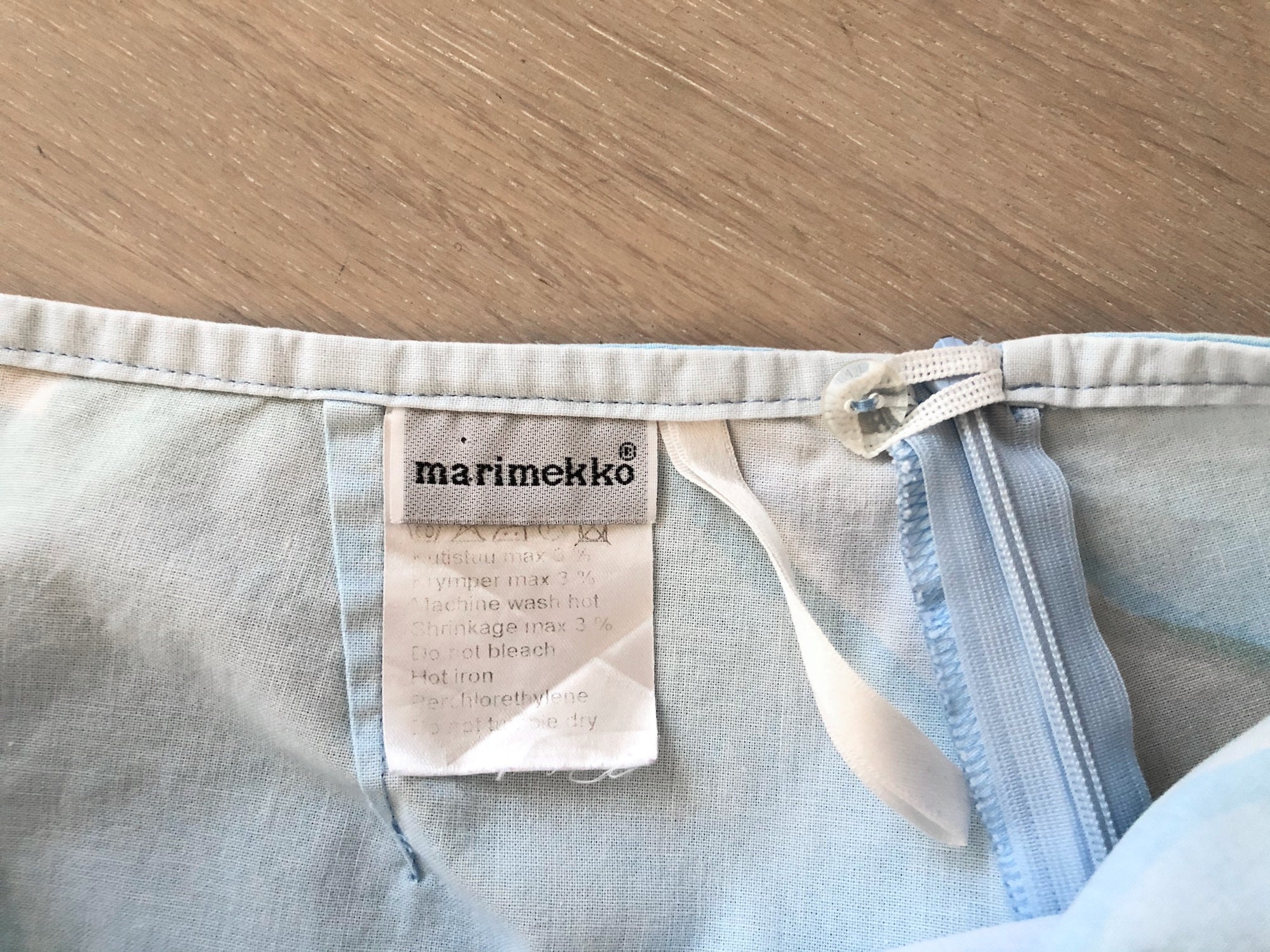 Vintage MARIMEKKO Unikko Skirt Light Blue Poppy Print Skirt | Etsy