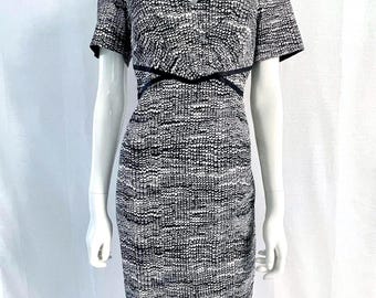 Robe Cocktail Karen Millen Taille 8 UK - Style Crayon Moulant, Couleur Lime, Genou, Neuve Avec étiquettes