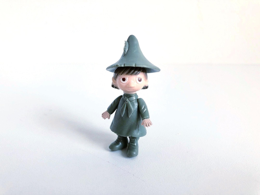 Green Snufkin Figurine, Moomin Figure, 90s Moomin Collectables