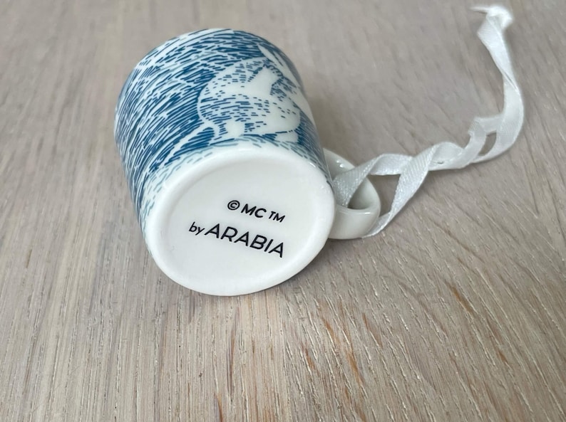 Arabia Moomin Mini Mug Ornament, Moomintroll Porcelain Christmas ...
