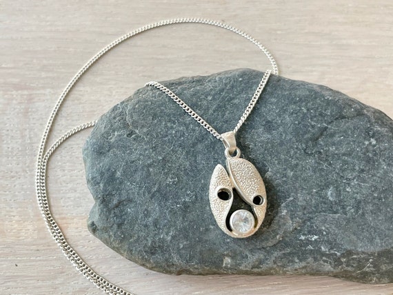 Karl Laine sterling silver necklace with Rock Cry… - image 1