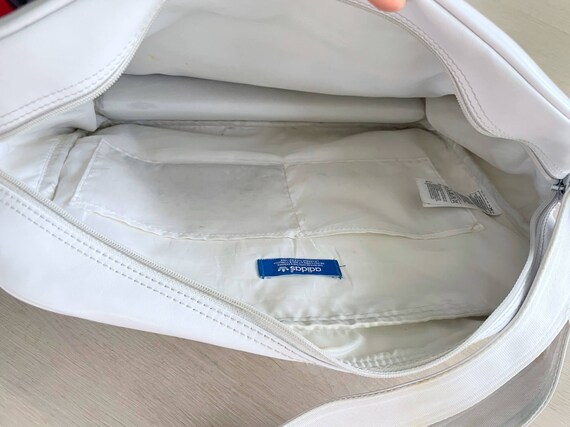 White Adidas Vintage Messenger Bag, Crossbody Spo… - image 7