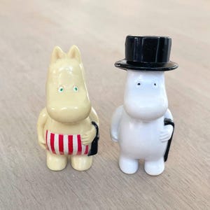 Moominpappa and Moominmamma Moomin figure by Bulls, vintage Moomin figurines collectables form Finland, Moomin Characters