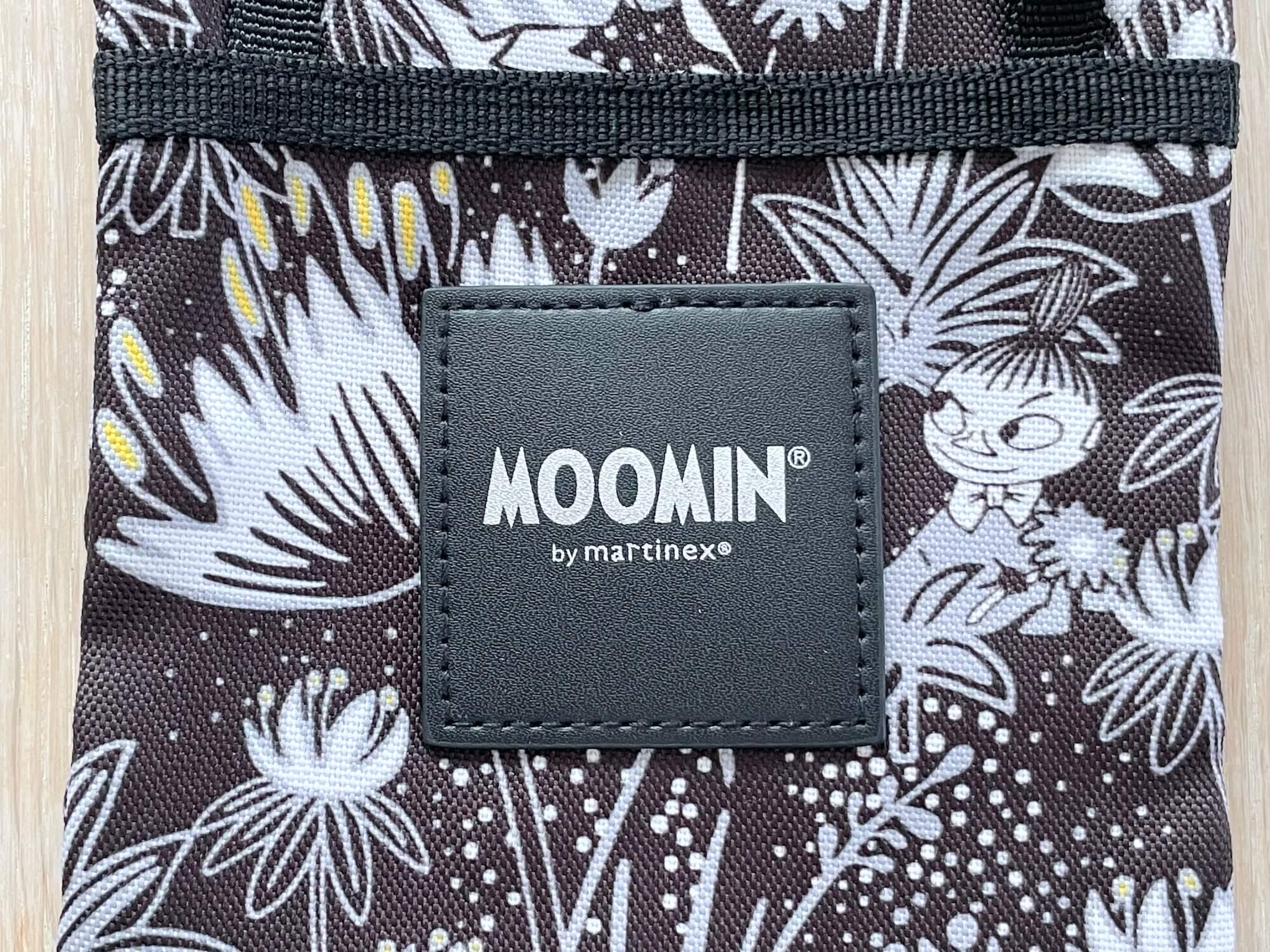 Pochette Brodée Moomin Little My En Coton Noir - Portefeuille Féminin Style Moomins