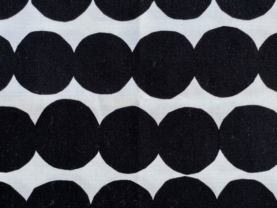 Marimekko Bag, Black and White Polka Dot Tote Bag… - image 3