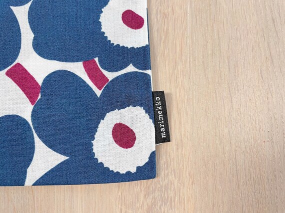 Marimekko Unikko Tote Bag, Blue Poppies Cotton Ba… - image 4