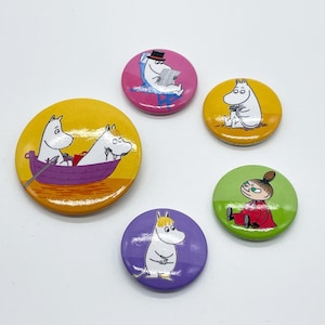 Set di spille Mumin, Distintivo Mumin Kawaii, Mumintroll, Snorkmaiden, Moominpappa, Spilla Little My Moomin