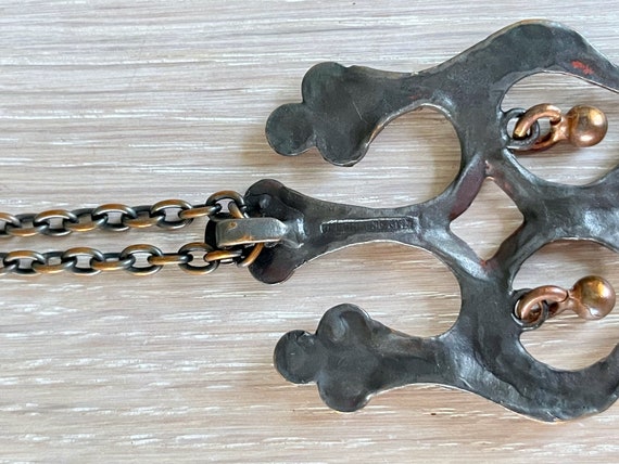 Hannu Ikonen Pendant Necklace, Large Bronze neckl… - image 5